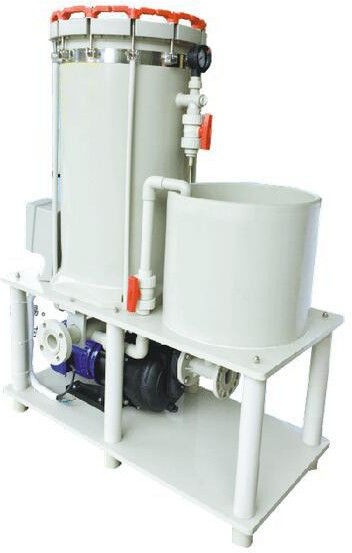 Unidade de filtro química da resistência ácida do alcaloide para o tratamento da água de galvanização