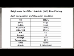 Abrilhantador para Zincagem Ácida (KCl) ClZn-10